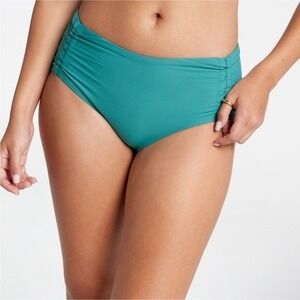 Calia Adjustable Tie Front Swim Bottoms Jungle Green ***Size‎ XXL***